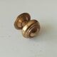 Vintage furniture knob in gilded brass