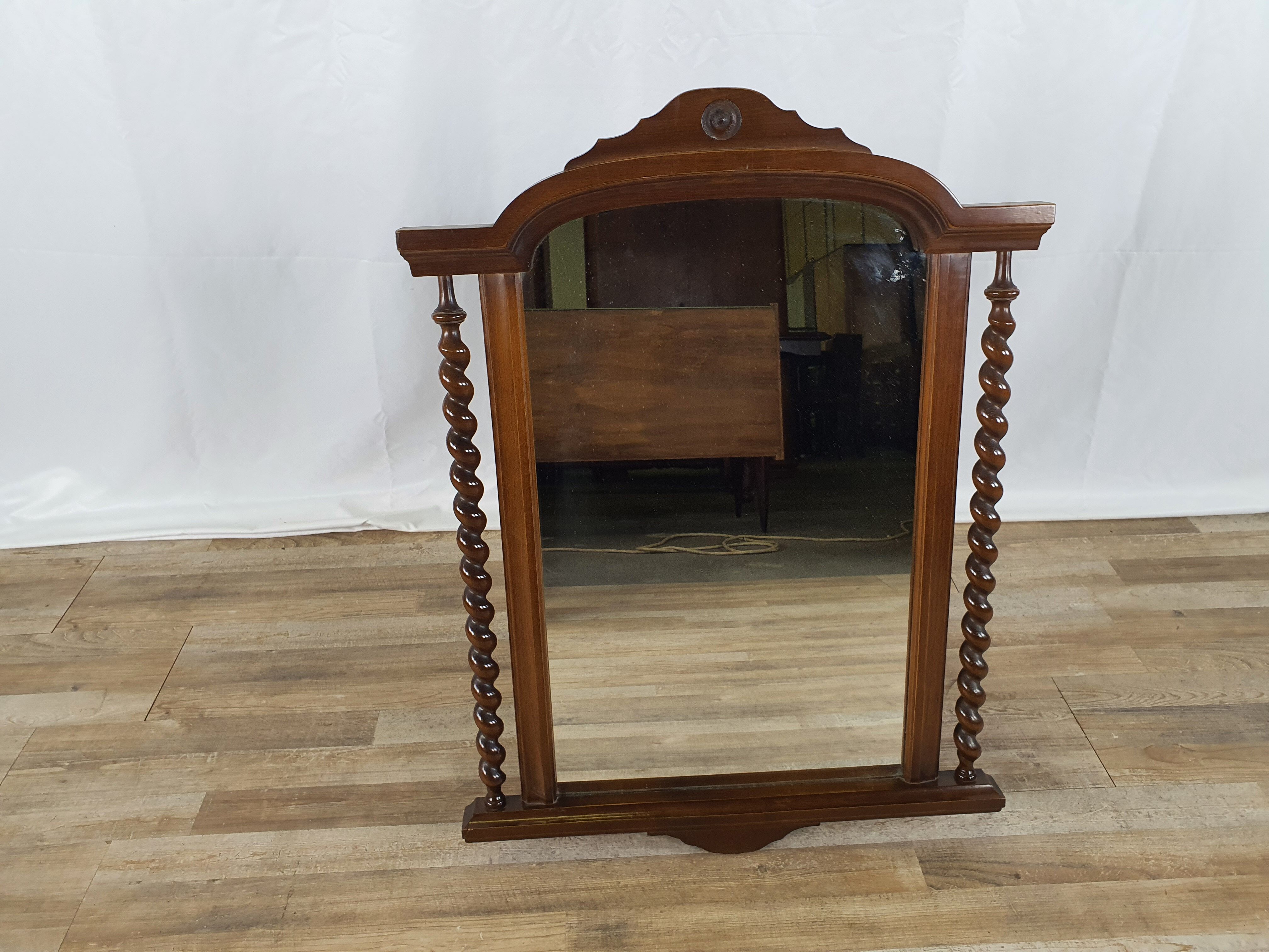 Vintage turned mirror from 80s