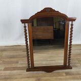 Vintage turned mirror from 80s