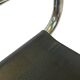 Tabouret de bar vintage en cuir noir et chrome, Italie
