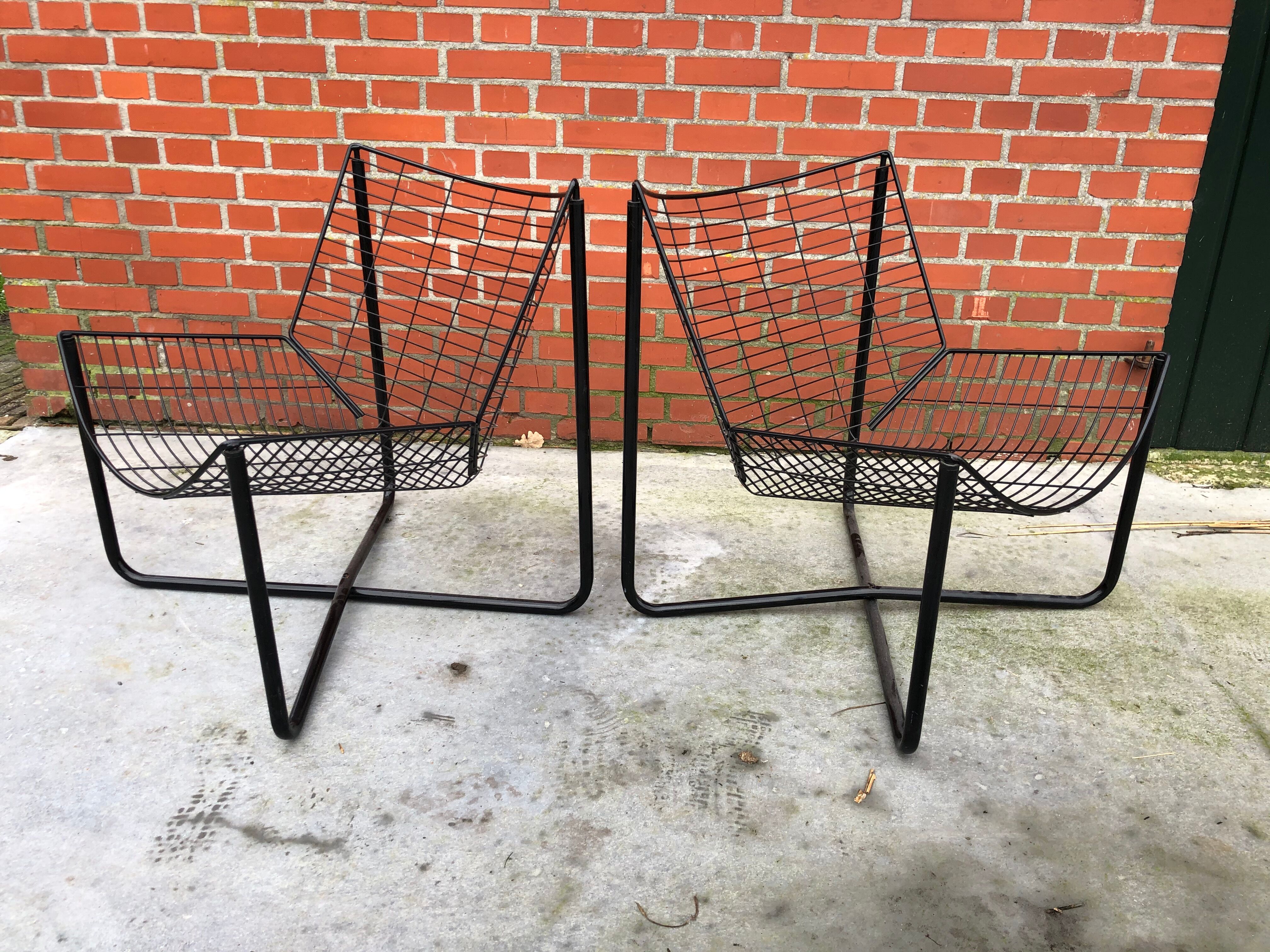 Fauteuil Ikea Jarpen Wire Chair vintage Niels Gammelgaard