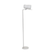 White metal floor lamp, 1960's