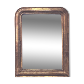 Ancien miroir Louis Phillipe, doré à la feuille d'OR - "Marcelin"