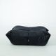 Togo set of chair and pouf in black shiny velvet