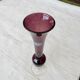 Purple crystal vase