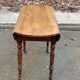 Oval extendable table with leaves Louis Philippe in solid wood, 19th century, with drawer.