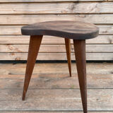 Teak stool in a bean shape