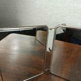 Miroir triptyque vert vintage