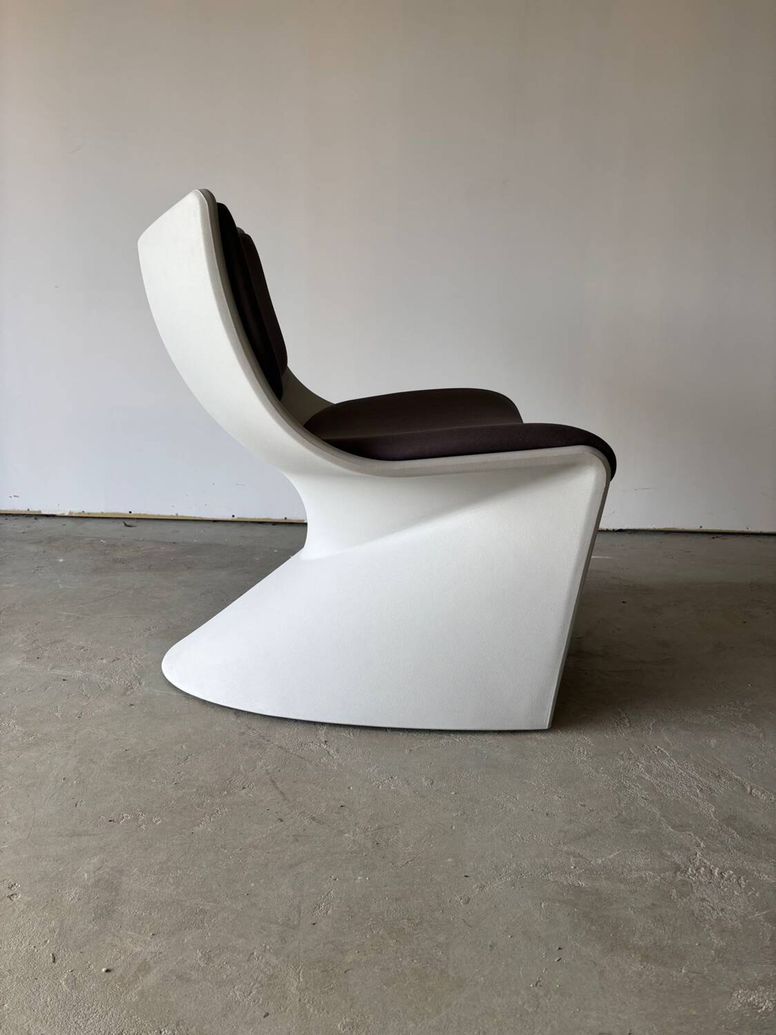 Series of 3 designer armchairs Space by A. Pinaffo and P. Scagnellato