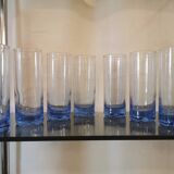 Service of 8 glasses at vintage orangeade