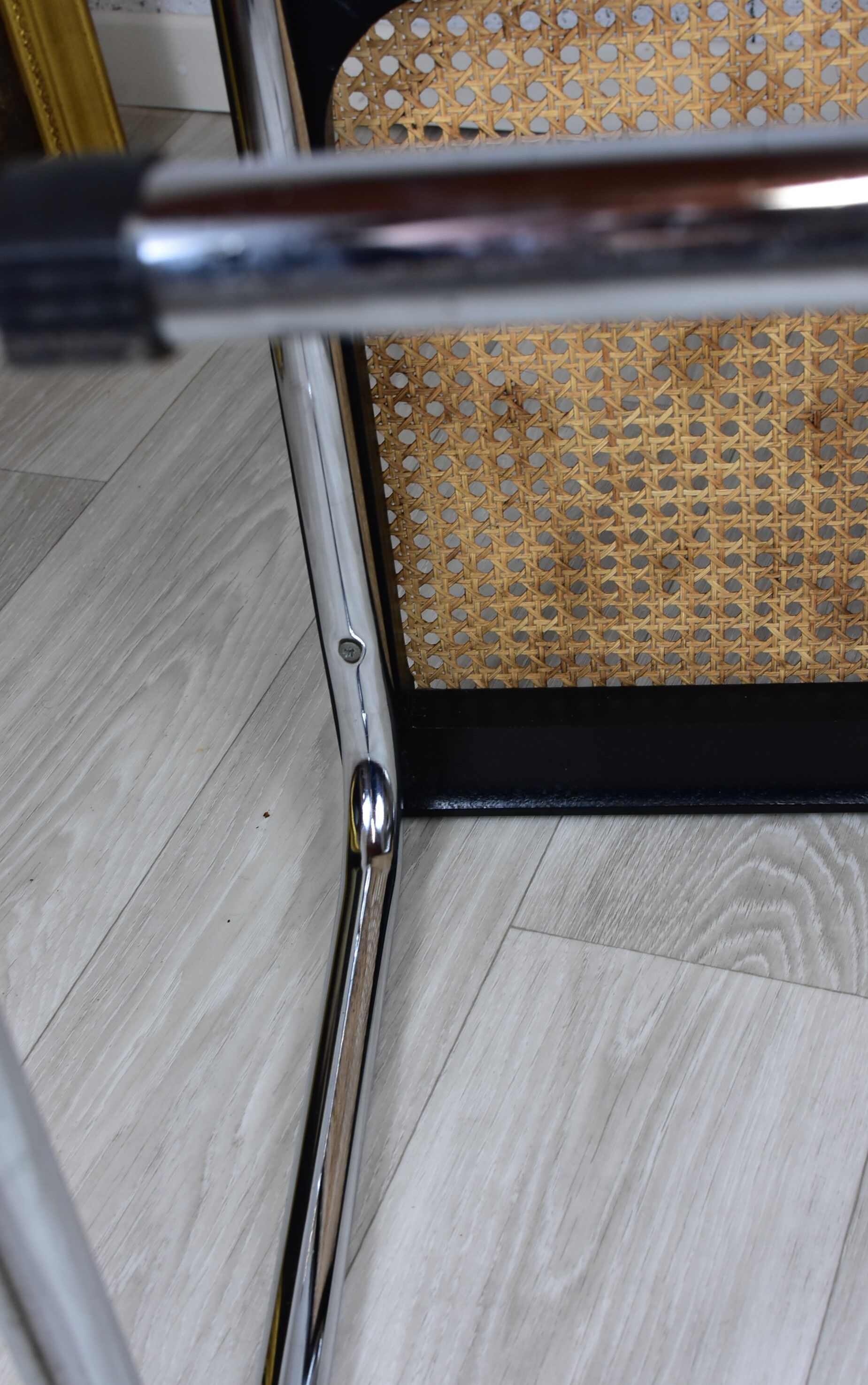 Pair of vintage chairs B32 Marcel Breuer, black