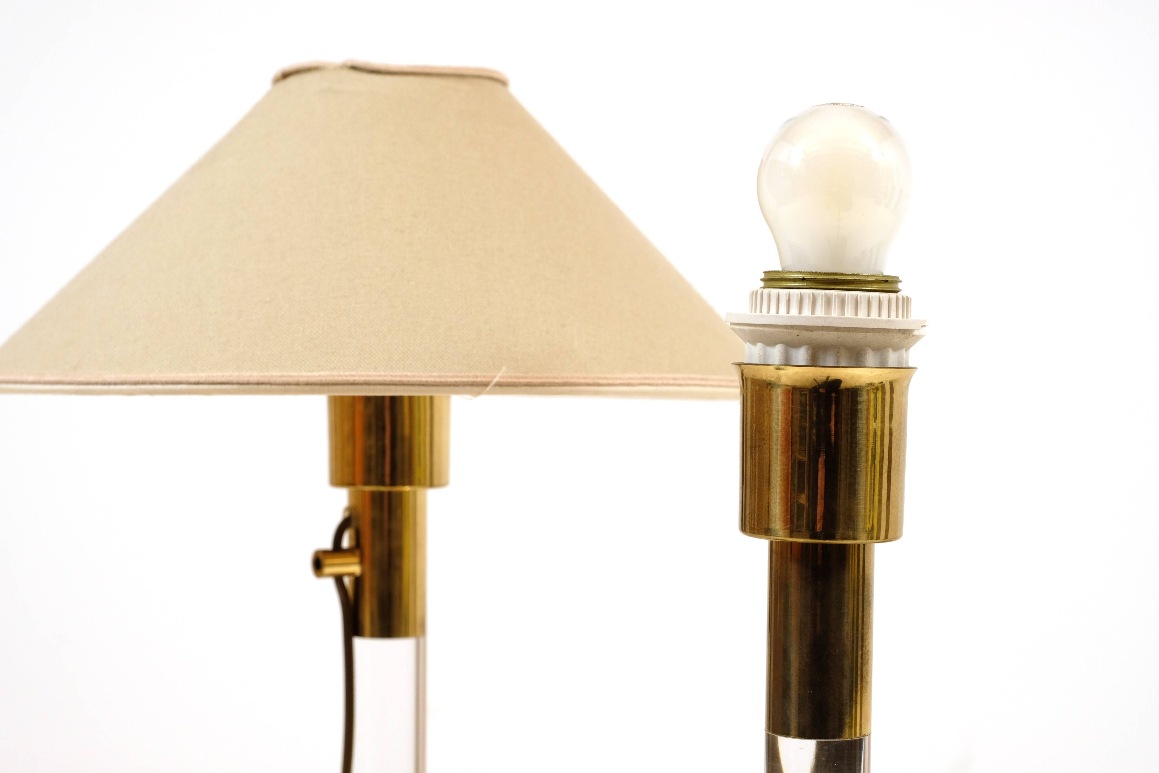 Pair of 1970s table or bedside lamps