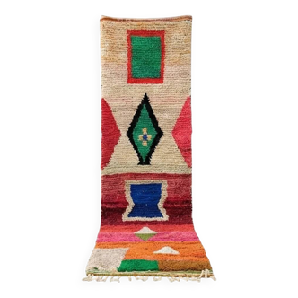 Colourful Berber hallway rug 75 x 280 cm