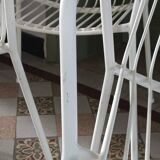 Trio of Rio Emu style metal chairs from the 60s