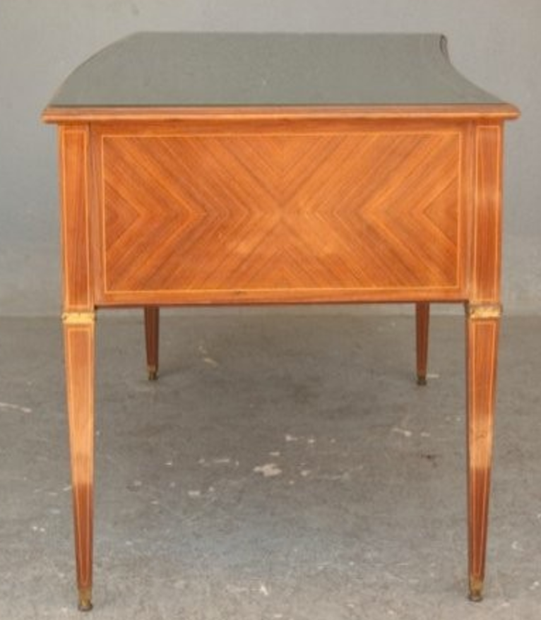 Plated style Louis XVI mahogany desk