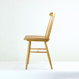 Mid Century Oak Chair Produced In 1975