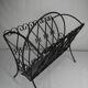 vintage wrought iron magazine rack Chaty Vallauris