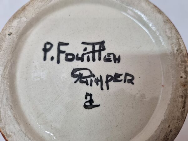 Pichet à eau M.Fouillen, Quimper, début XXéme