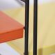 Tomado shelf in coloured metal floor shelves from 1958.