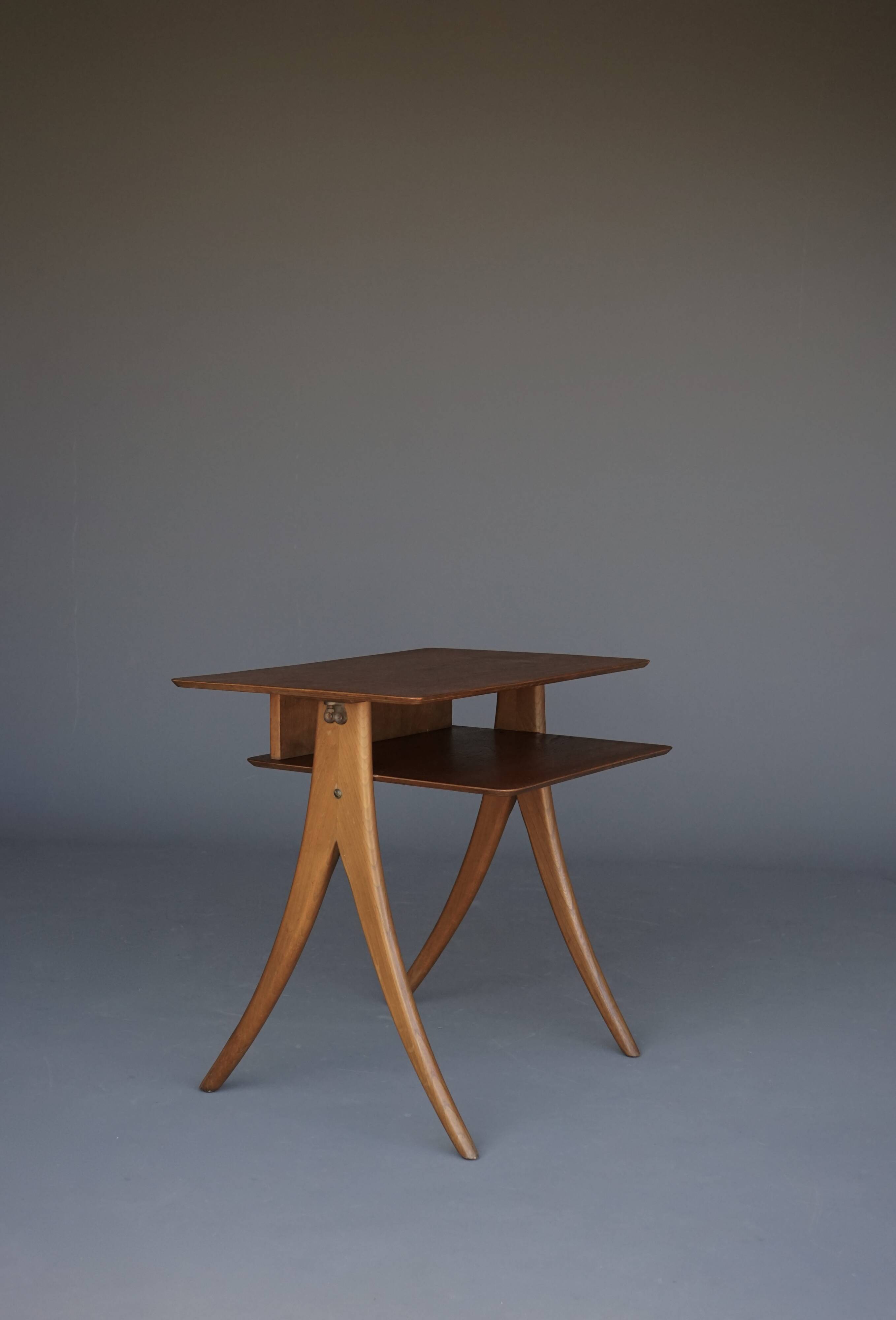 Table d'appoint en teck italien, années 1960