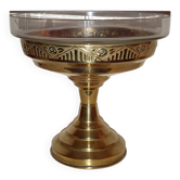 Art deco brass fruit bowl