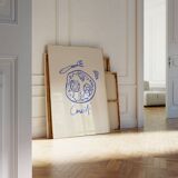Naive Illustration giclee print, 50x70cm