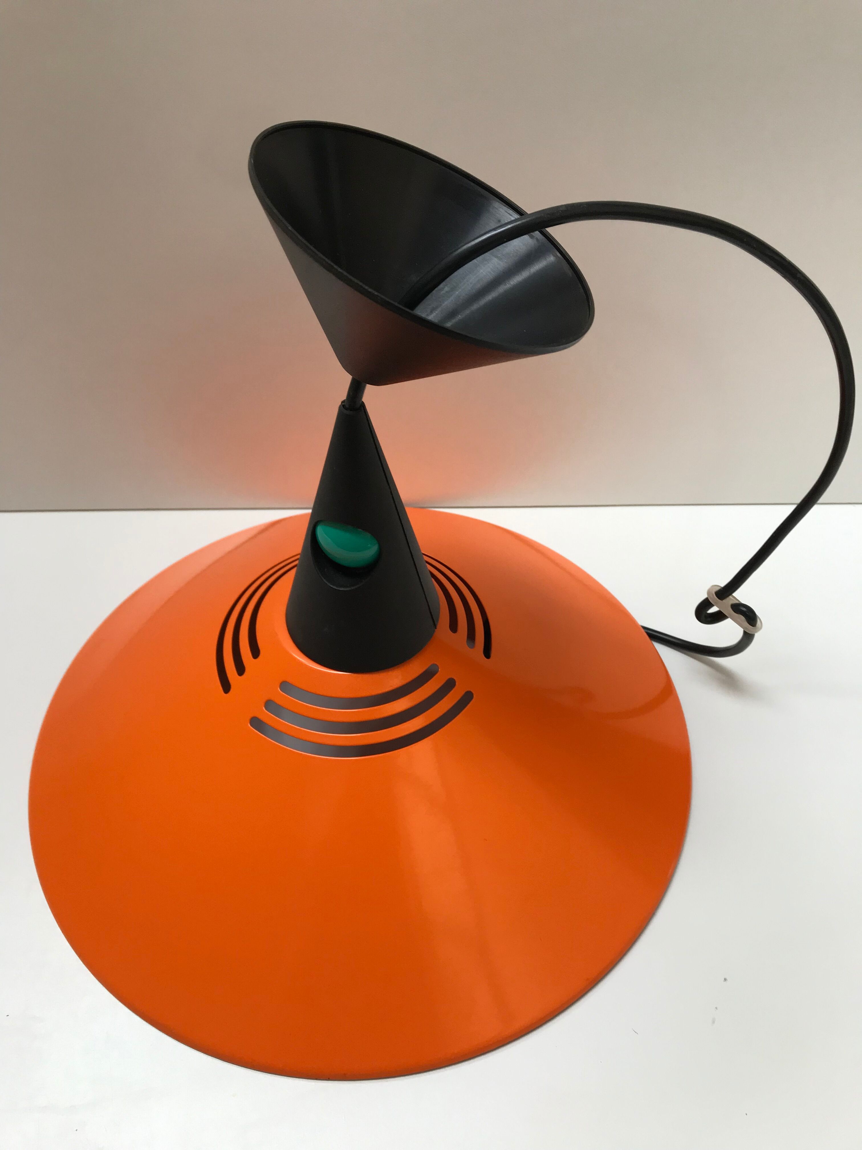 Orange metal suspension