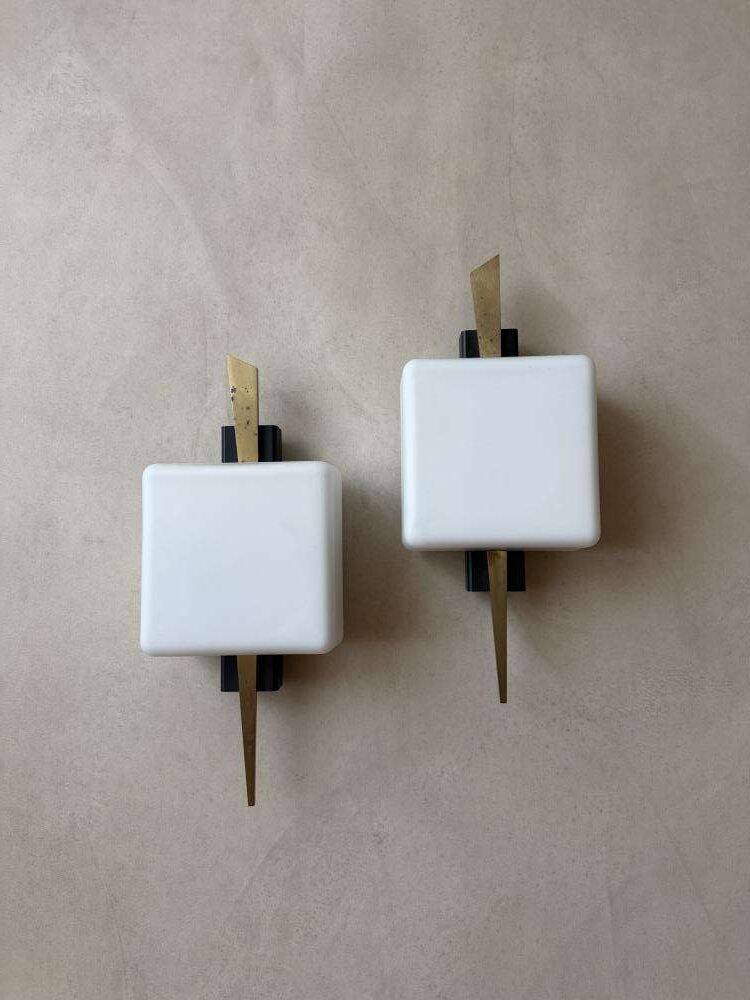 Maison Arlus wall lamps France 1960s