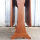 Vintage dining table console desk in teak and exotic wood from the 70s