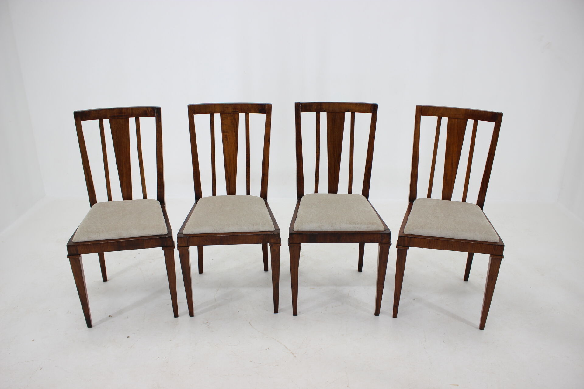 1930s Art deco Dining Chairs, Czechoslovakia