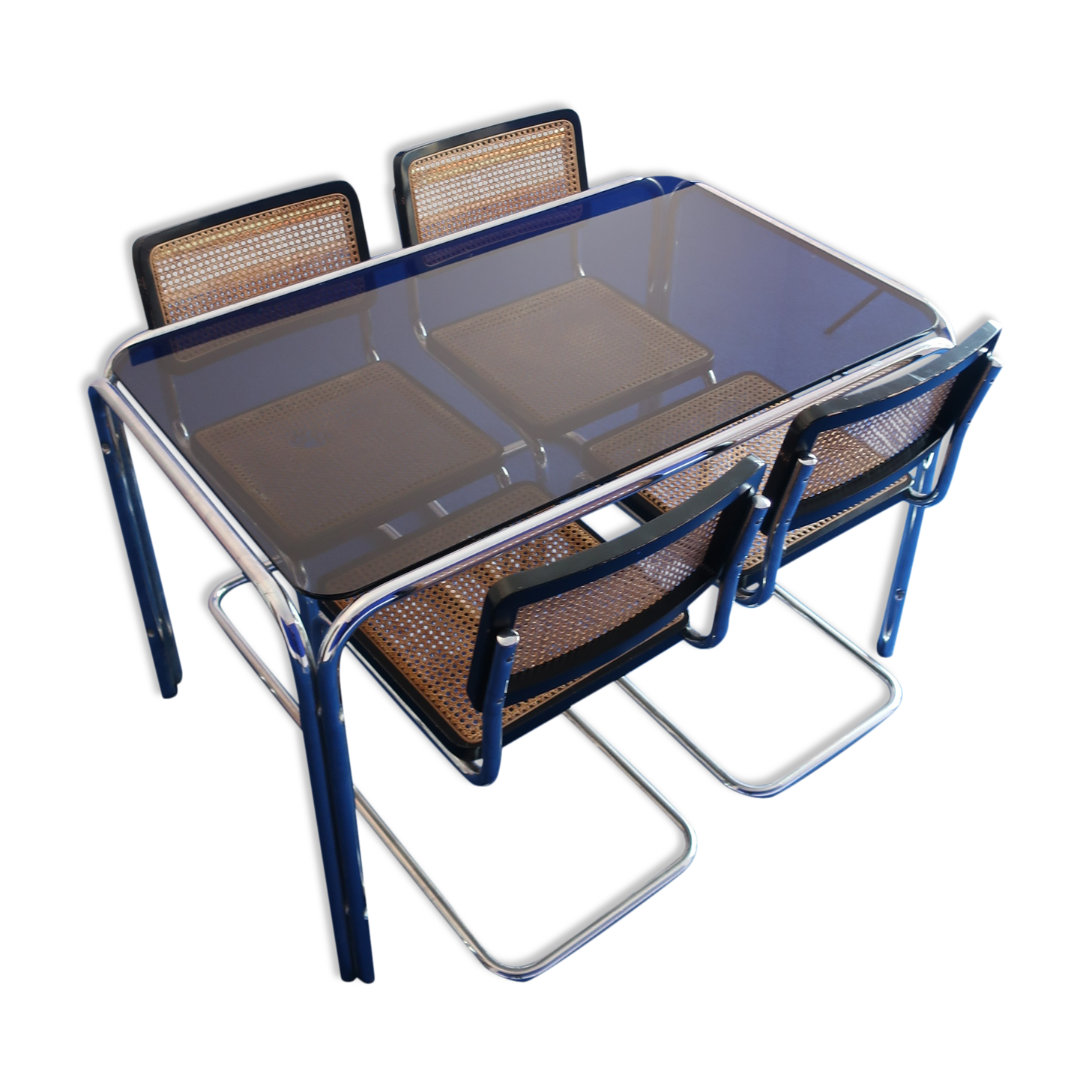 Table and 4 chairs by Marcel Breuer from the 70/80