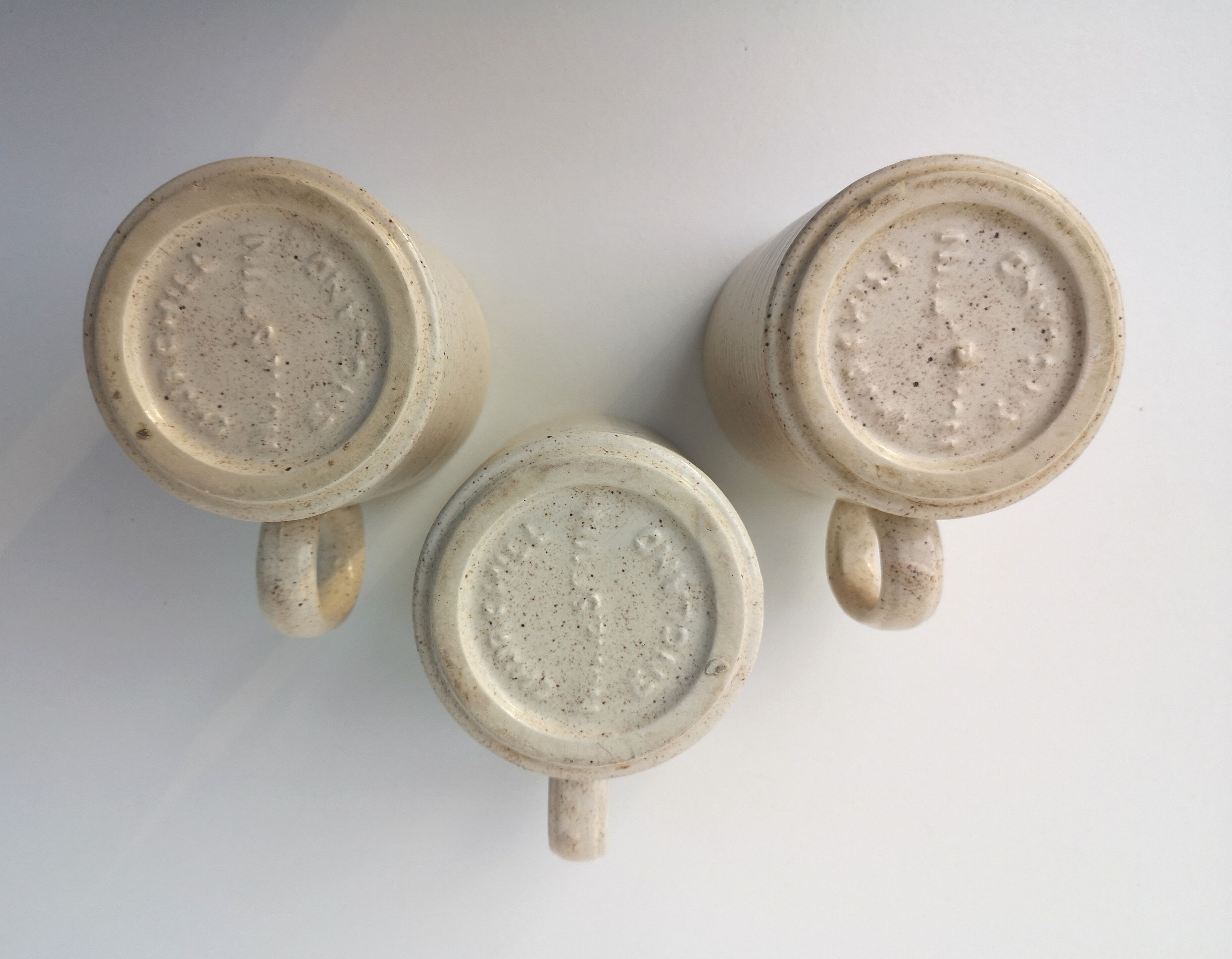 Trio de mugs vintages anglais