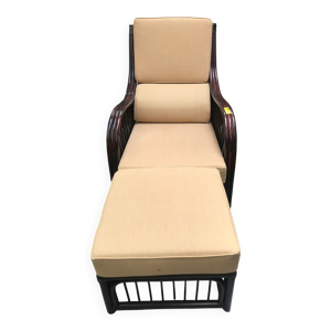 Fauteuil en rotin et
