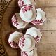Lot de 8 assiettes creuses vintage, Jacky de Digoin