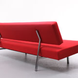 Martin Visser  red sofa day bed 1960s dutch