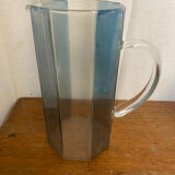 OCTIME Octagonal Orangeade Carafe with Molded Glass and 6 Wine Glasses