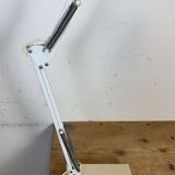 Vintage White Italian Architect Table Lamp, 1970s