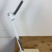 Vintage White Italian Architect Table Lamp, 1970s