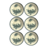 Lot de 6 assiettes plates anciennes – Saint-Amand modèle “Margot”