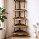Large corner shelf in turned wood, Napoleon III style.