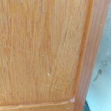 Vintage wooden chest of drawers, white braid