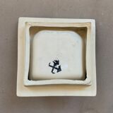 Antique ceramic wall soap holder