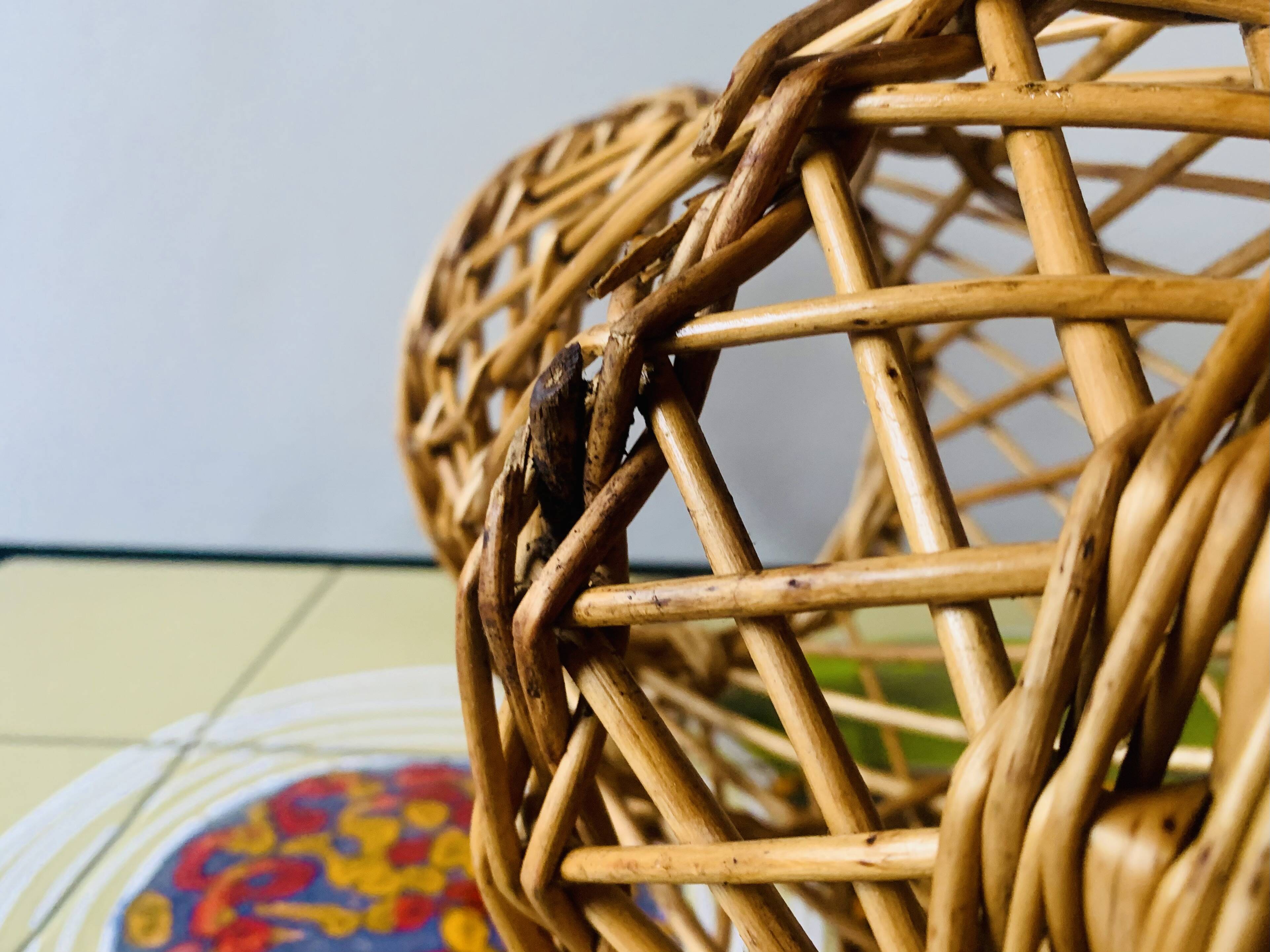 Vintage wicker basket