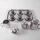 Coffee and tea set, Italian design, 1980s, made in Italy