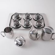 Service à café et à thé, design italien, années 1980, fabriqué en Italie.