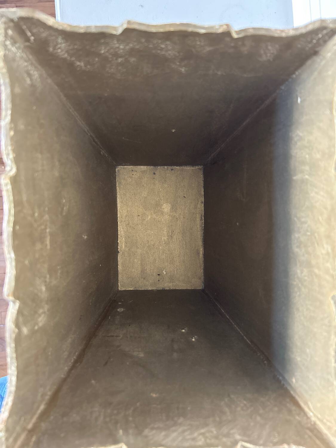 Florentine style wastepaper basket