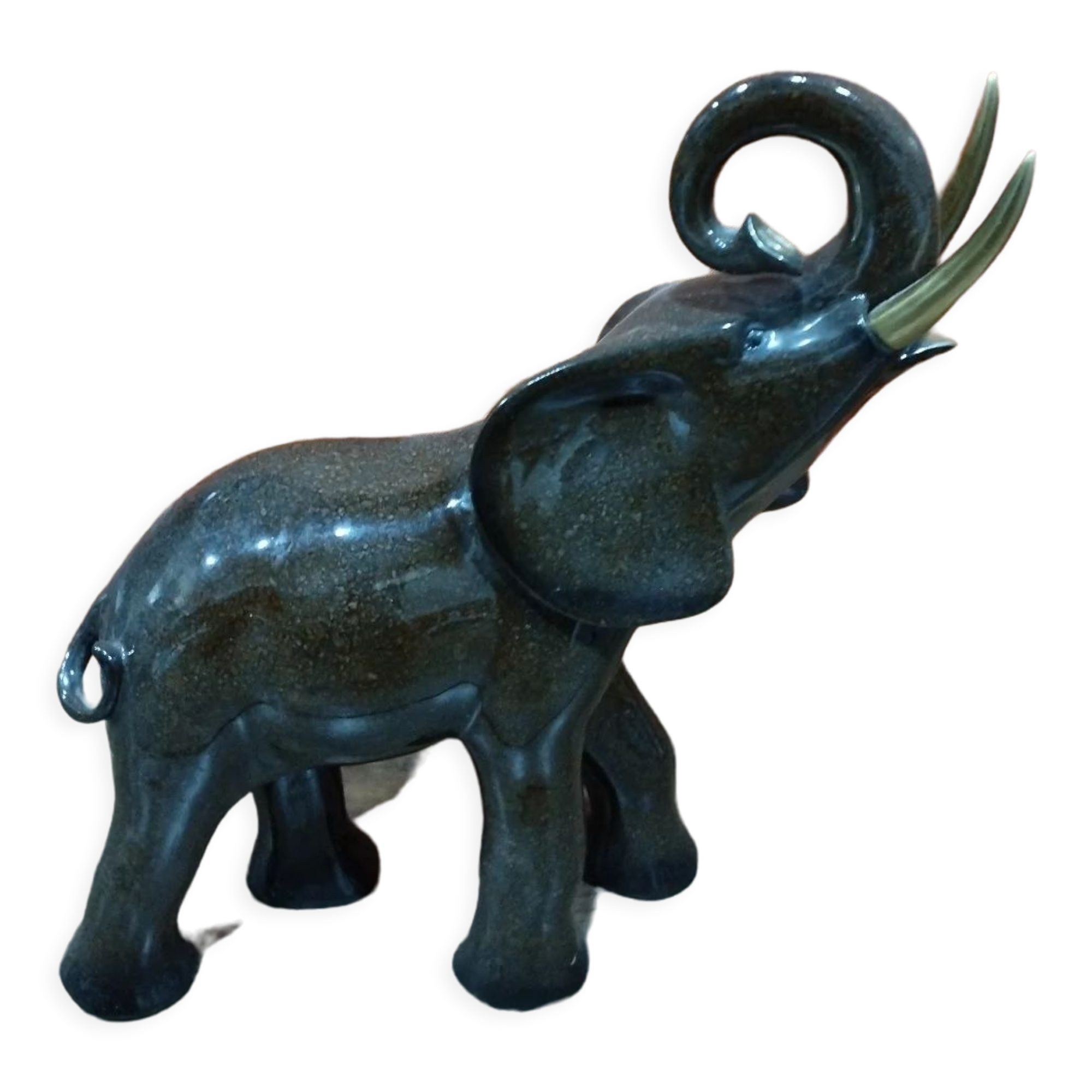 Art Deco ceramic elephant statue