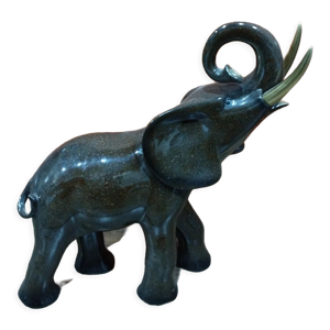 Statue en céramique éléphant