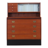 Secrétaire en teck, design danois, années 1970, production : Danemark