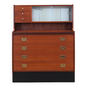 Teak secretary, Danish design, 1970s, production: Denmark